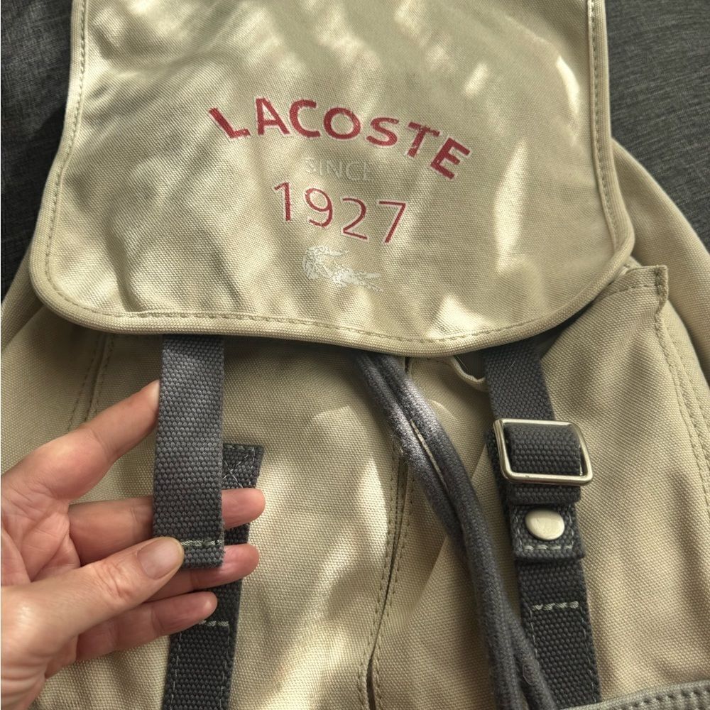 Lacoste Beige Backpack - Picture 7 of 10